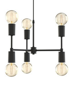 COLGANTE TASCHIBRA EQUILIBRIUM 6XE27 NEGRO