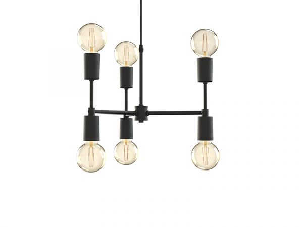 COLGANTE TASCHIBRA EQUILIBRIUM 6XE27 NEGRO