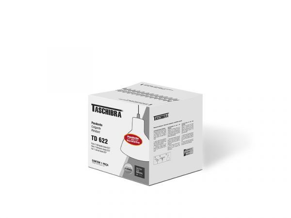 LUZ COLGANTE TASCHIBRA TD 622/1 E-27 ROJA - Imagen 3