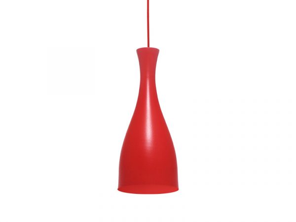 LUZ COLGANTE TASCHIBRA TD 1003 E-27 ROJO MATE