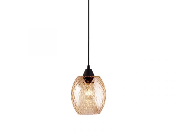 COLGANTE TASCHIBRA BADIH P BOREAL COGNAC 1XE27 NEGRO