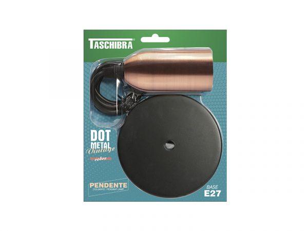 COLGANTE TASCHIBRA METAL PUNTO VINTAGE COBRE - Imagen 2