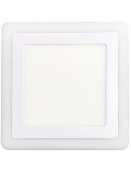 PANEL LED BICOLOR 12W+4W EMPOTRAR CUADRADO