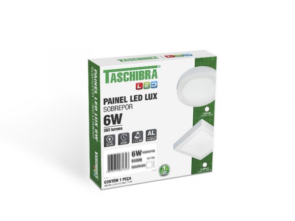 PANEL LED 6W LUX CUADRADO 6500K - Imagen 5