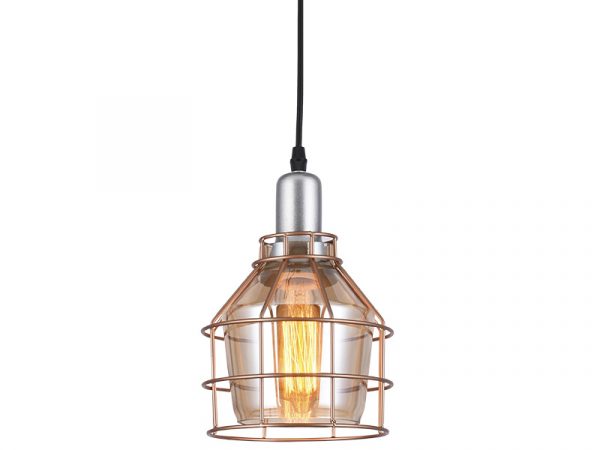 COLGANTE TASCHIBRA ARO 160 1XE27 AMBAR