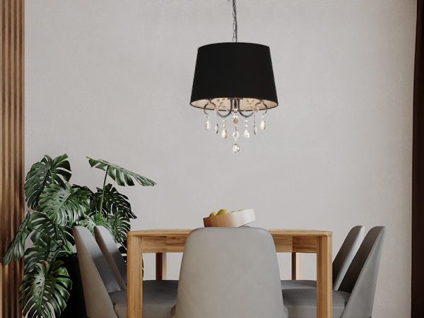 LUSTRE TASCHIBRA ABRICO 400 NEGRO 3XE14 - Imagen 2