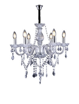 LUSTRE DE CRISTAL TASCHIBRA GLAM TRANSPARENTE 6XE14
