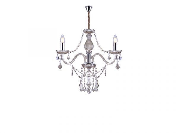 LÁMPARA CRISTAL TASCHIBRA GLAM COGNAQUE 3XE14