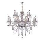 LÁMPARA DE CRISTAL TASCHIBRA GLAM COGNAQUE 12XE14