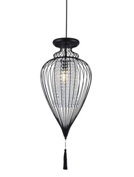 COLGANTE TASCHIBRA ISTAMBUL G NEGRO 1XE27