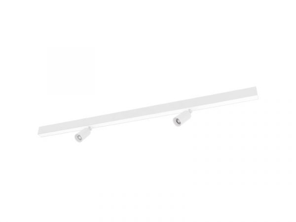 SPIRE LUZ LED LINEAL 40W 6500K SUPERPOSICIÓN + 2 SPOT MR 11 SIN LÁMPARA BLANCA