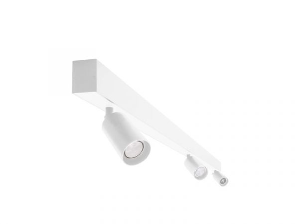 SPIRE LUZ LED LINEAL 60W 6500K SUPERPOSICIÓN + 3 SPOT MR 11 SIN LÁMPARA BLANCA - Imagen 2