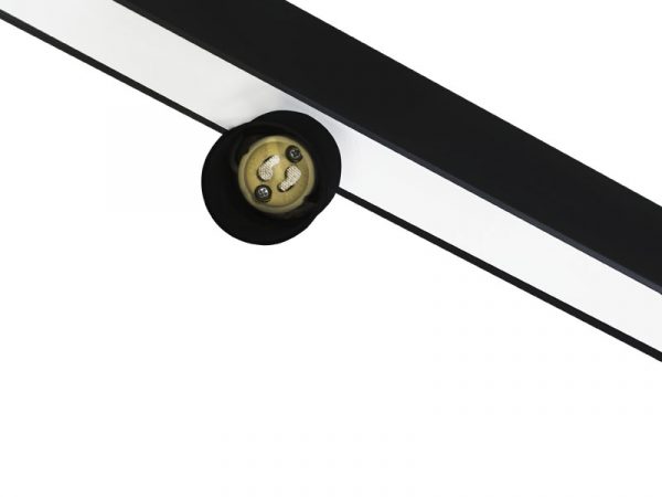 SPIRE LUZ LED LINEAL 60W 6500K SUPERPOSICIÓN + 3 SPOT MR 11 SIN LÁMPARA NEGRO MATE - Imagen 5