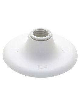 PLAFÓN ECONÓMICO E-27 PLÁSTICO SACO BLANCO