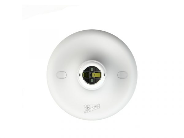 PLAFÓN ECONÓMICO E-27 PLÁSTICO SACO BLANCO - Imagen 3