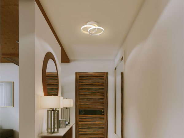 PLAFON LED TASCHIBRA VILLAGE CIRCLE 3000K 10W NEGRO - Imagen 5