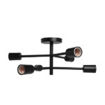 PLAFON TASCHIBRA CHOICE 6XE27 NEGRO MATE