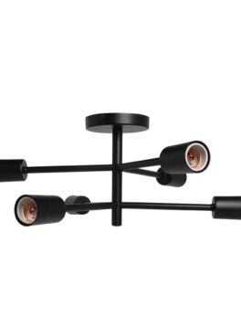 PLAFON TASCHIBRA CHOICE 6XE27 NEGRO MATE