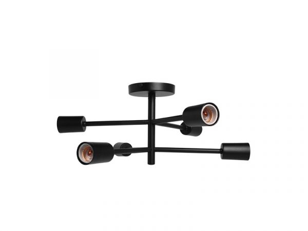 PLAFON TASCHIBRA CHOICE 6XE27 NEGRO MATE