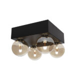 PLAFON TASCHIBRA SEASONS 4XE27 NEGRO MATE