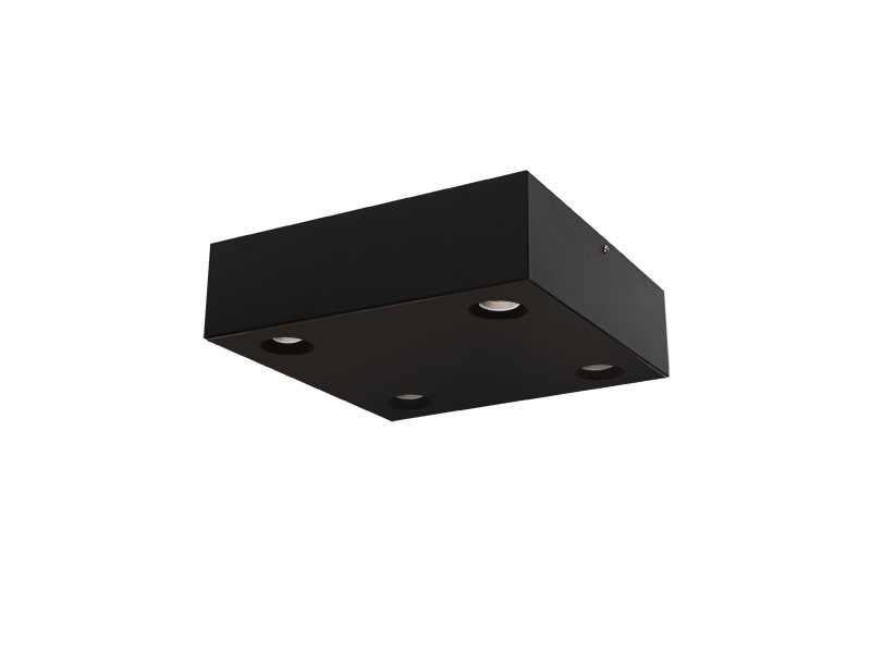 PLAFON TASCHIBRA SEASONS 4XE27 NEGRO MATE - Imagen 2