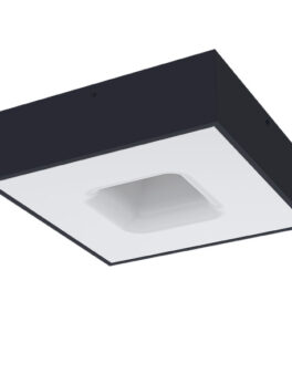 PLAFON TASCHIBRA WAFFLE 4XE27 NEGRO MATE