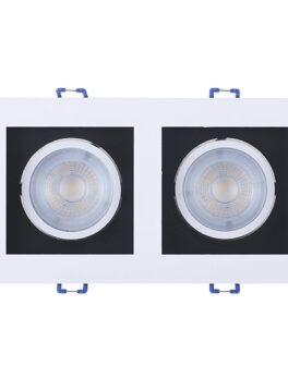 SPOT MARCO EMPOTRAR CUADRADO LED 2XMR16 10W 3000K