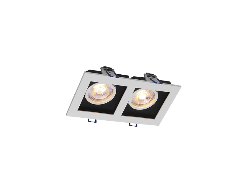 SPOT MARCO EMPOTRAR CUADRADO LED 2XMR16 10W 3000K - Imagen 5