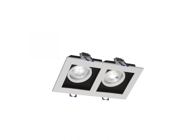 SPOT MARCO EMPOTRAR CUADRADO LED 2XMR16 10W 6500K - Imagen 5