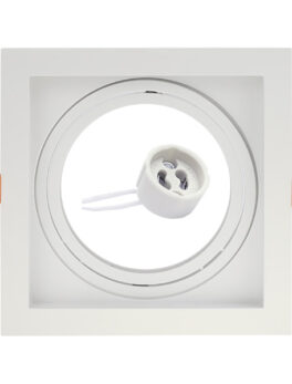 SPOT EMPOTRADO CONECTA RECUTADO CUADRADO BR AR111