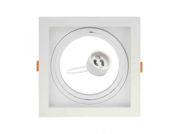 SPOT EMPOTRADO CONECTA RECUTADO CUADRADO BR AR111