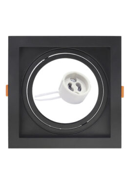 SPOT EMPOTRADO CONECTA RECUTADO CUADRADO PR AR111