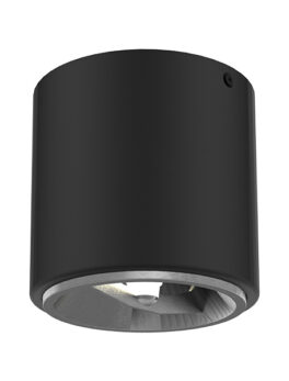 PLAFON  SUPERPOSICIÓN CANNON AR111 NEGRO MATE