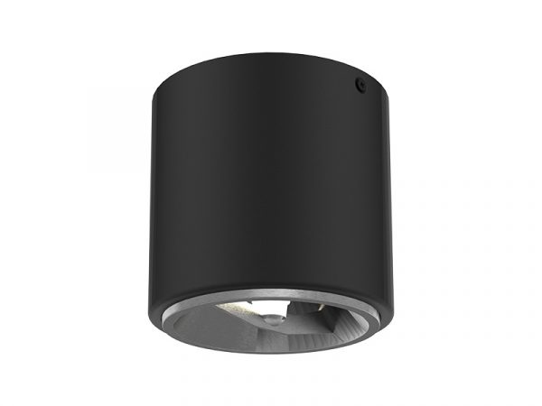 PLAFON  SUPERPOSICIÓN CANNON AR111 NEGRO MATE