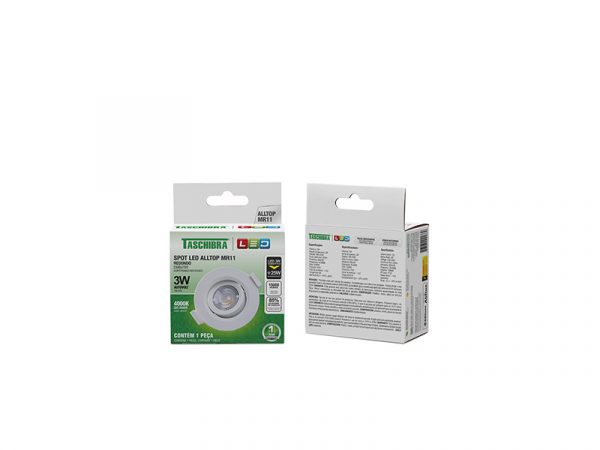 SPOT EMPOTRAR REDONDO ALLTOP LED MR11 3W 4000K 38º - Imagen 2