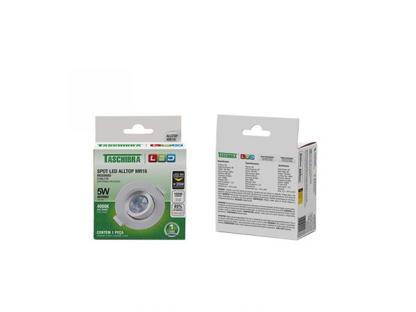 SPOT EMPOTRAR REDONDO ALLTOP LED MR16 5W 4000K 38º - Imagen 2