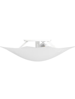 PLAFON SOLARI E-27 CUADRADO SACO PLAST BLANCA