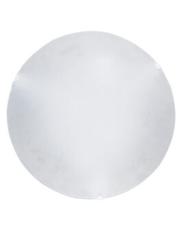 JURERÊ PLAFON REDONDO 25CM CRISTAL MATE 1XE27 BLANCO