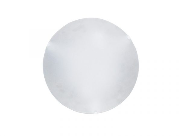 JURERÊ PLAFON REDONDO 25CM CRISTAL MATE 1XE27 BLANCO