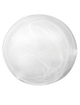 PLAFON REDONDO LAGUNA 25CM VIDRIO MURANO 1XE27 BLANCO