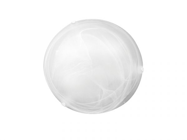 PLAFON REDONDO LAGUNA 30CM VIDRIO MURANO 2XE27 BLANCA