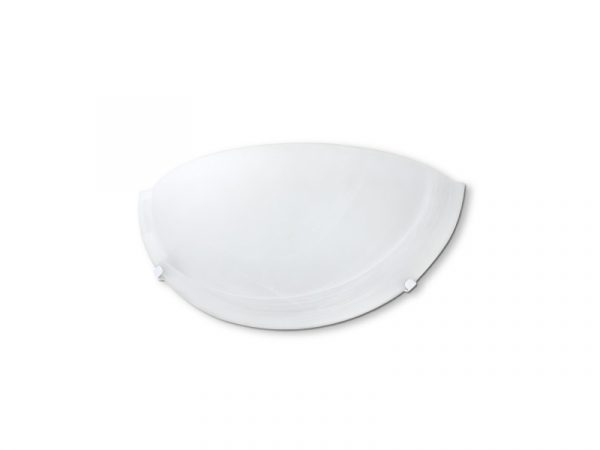 ARANDELA LAGUNA 30CM VIDRIO MURANO 1XE27 BLANCA