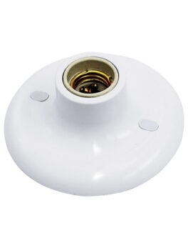 TASCHIBRA E-27 PLAFON EN PORCELANA BOLSA DE PLÁSTICO BLANCO