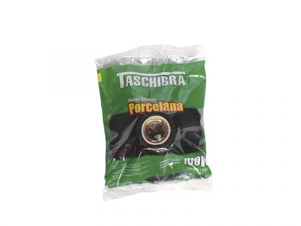TASCHIBRA E-27 PLAFON EN PORCELANA BOLSA DE PLÁSTICO NEGRO - Imagen 2