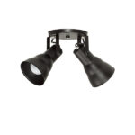 SPOT TASCHIBRA CIRCULAR HOL 2XE27 NEGRO MATE