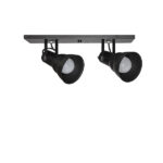 SPOT TASCHIBRA LINEAR HOL 2XE27 NEGRO MATE