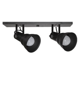 SPOT TASCHIBRA LINEAR HOL 2XE27 NEGRO MATE