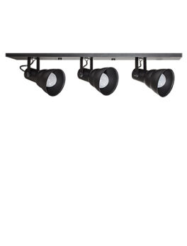 SPOT TASCHIBRA LINEAR HOL 3XE27 NEGRO MATE