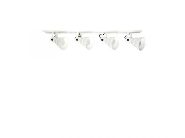 SPOT TASCHIBRA LINEAR HOL 4XE27 BLANCA