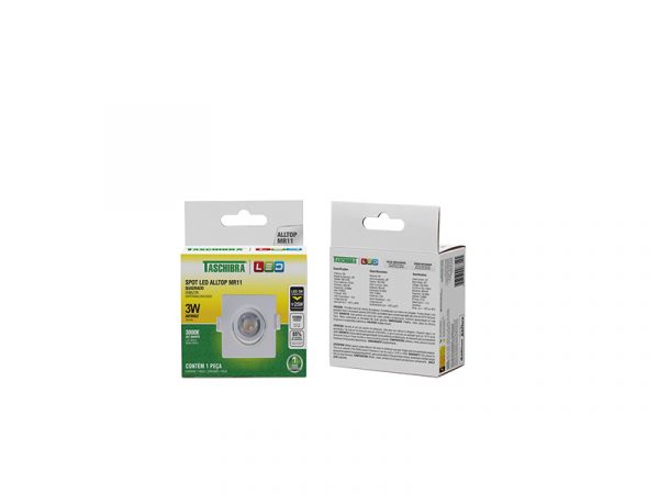 ALLTOP LED MR11 3W 3000K 38º EMPOTRAR CUADRADO - Imagen 2
